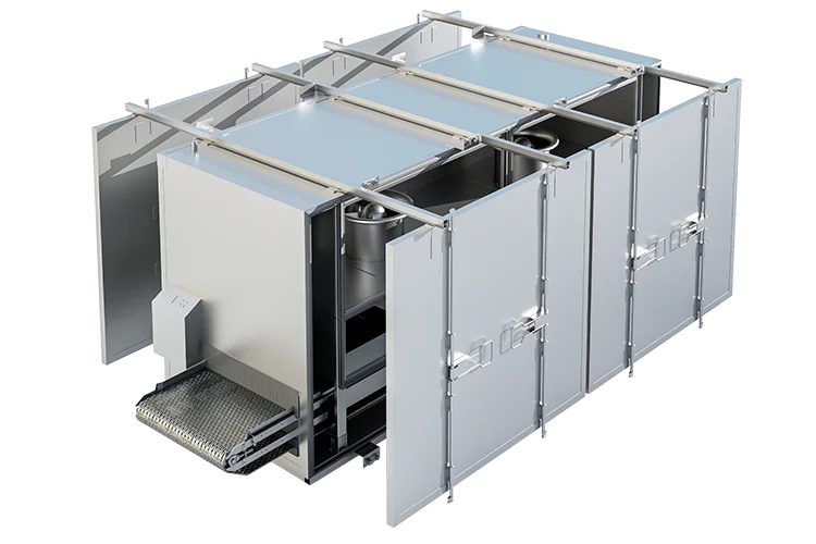 OctoCore Impingement Freezer Open sides