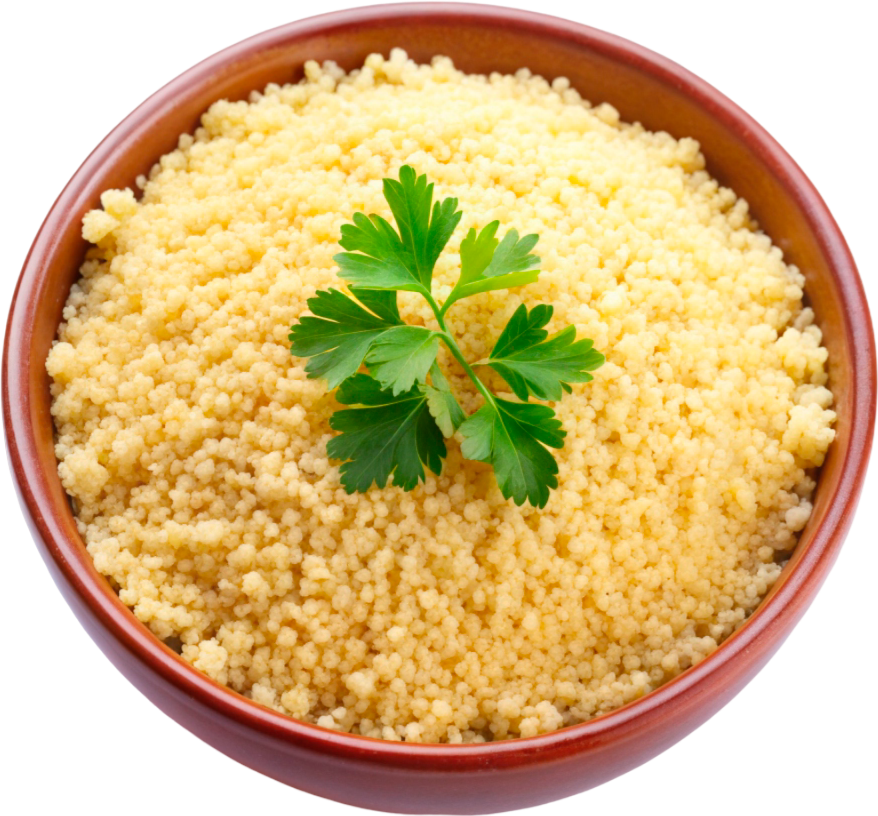 cooked rice in a red bowl